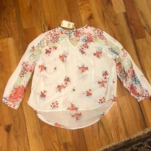 Lucky Brand white floral top